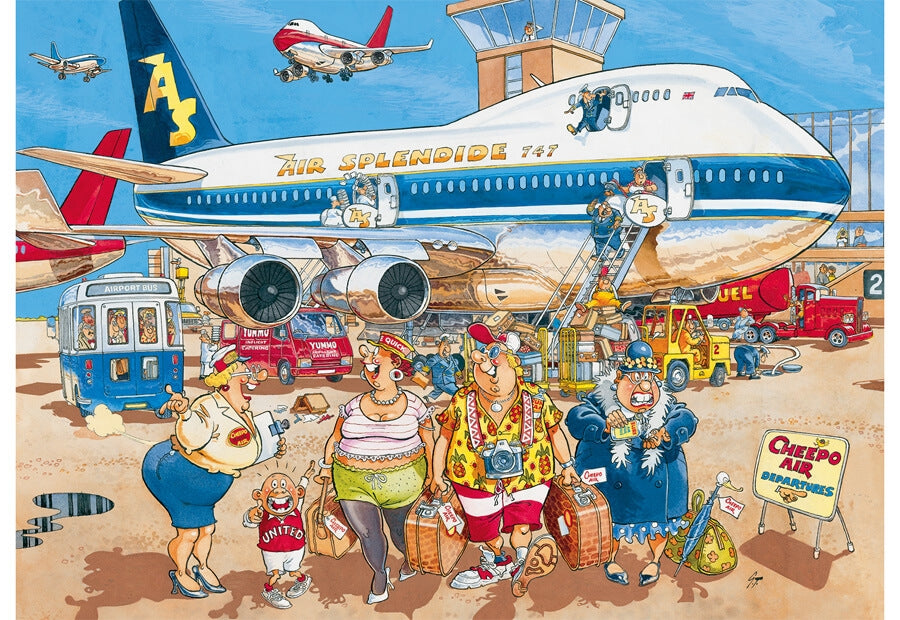 Jumbo Wasgij Original #2 Happy Holidays puslespil med 1000 brikker