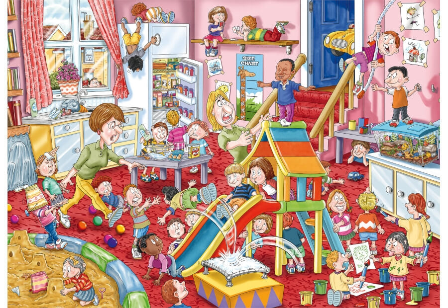 Wasgij Mystery #11 Childcare puslespil fra Jumbo med 1000 brikker
