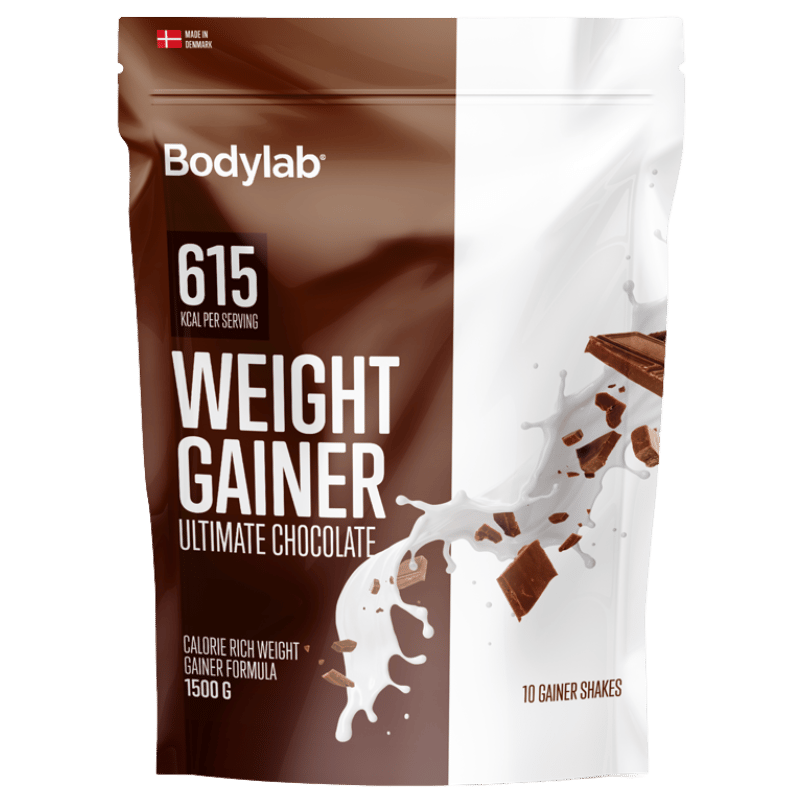Bodylab Weight Gainer Ultimate Chocolate pulver i pakke med 1500 g