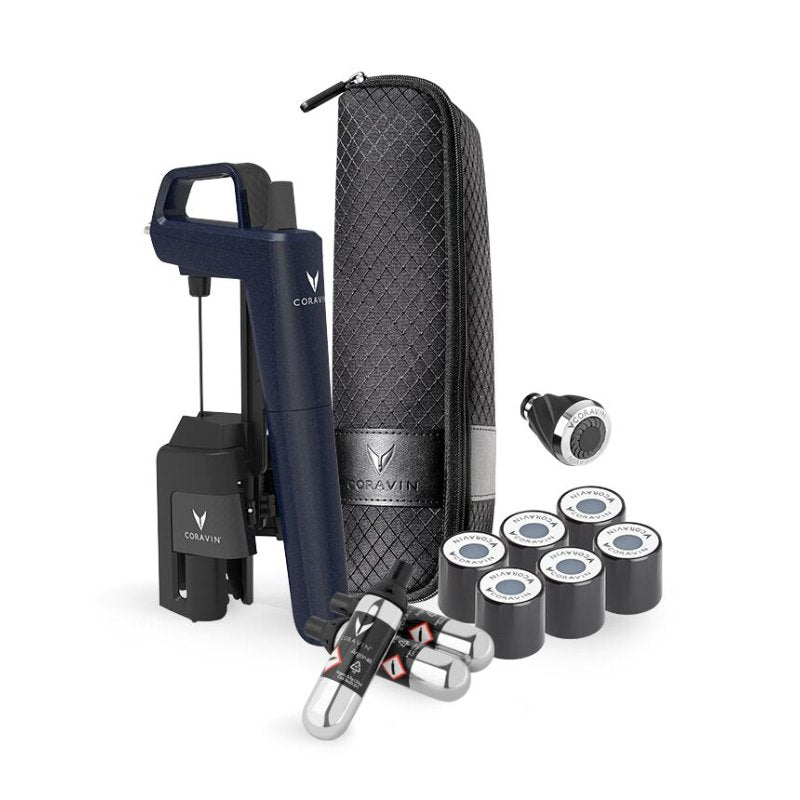 Coravin Timeless Six+ vinpreserver-system i farven Ocean Blue, Limited Edition
