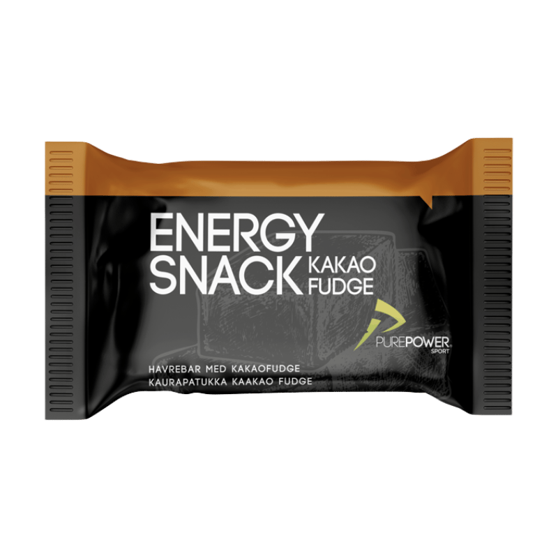 PurePower Energy Snack Kakao Fudge, snackbar med kakao og karamel, 50 g