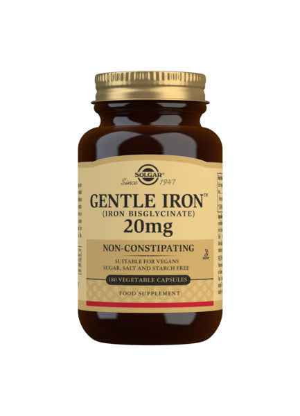Stor pakke Solgar Gentle Iron 20 mg, 180 kapsler