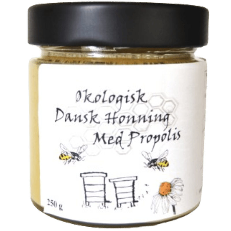 Søbogaard økologisk dansk honning med propolis, 250 gram