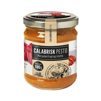Se Calabrese Pesto 180g ✔ Kæmpe udvalg i  Deli Drengene - Køb online på udsalg og tilbud lige nu ✔ Hurtig levering: 1 - 2 Hverdage samt billig fragt - Varenummer: BAR-1383910 og barcode / Ean: 5710908161257 på lager - Udsalg på Delikatesser | Tapas | Pesto Spar op til 63% - Over 1312 kendte brands på udsalg