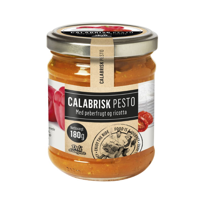 Se Calabrese Pesto 180g ✔ Kæmpe udvalg i  Deli Drengene - Køb online på udsalg og tilbud lige nu ✔ Hurtig levering: 1 - 2 Hverdage samt billig fragt - Varenummer: BAR-1383910 og barcode / Ean: 5710908161257 på lager - Udsalg på Delikatesser | Tapas | Pesto Spar op til 63% - Over 1312 kendte brands på udsalg