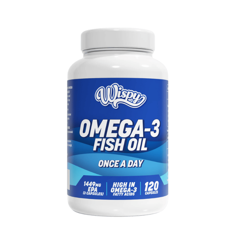Wispy Omega 3 kosttilskud med fiskeolie, 120 kapsler