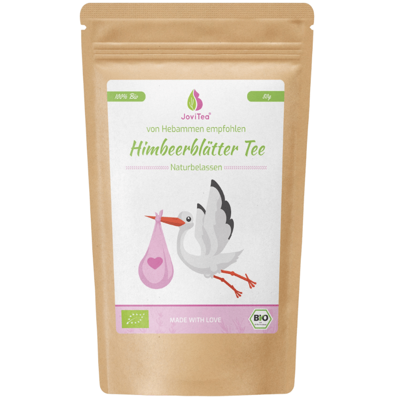JoviTea økologisk hindbærblad te, 80 g