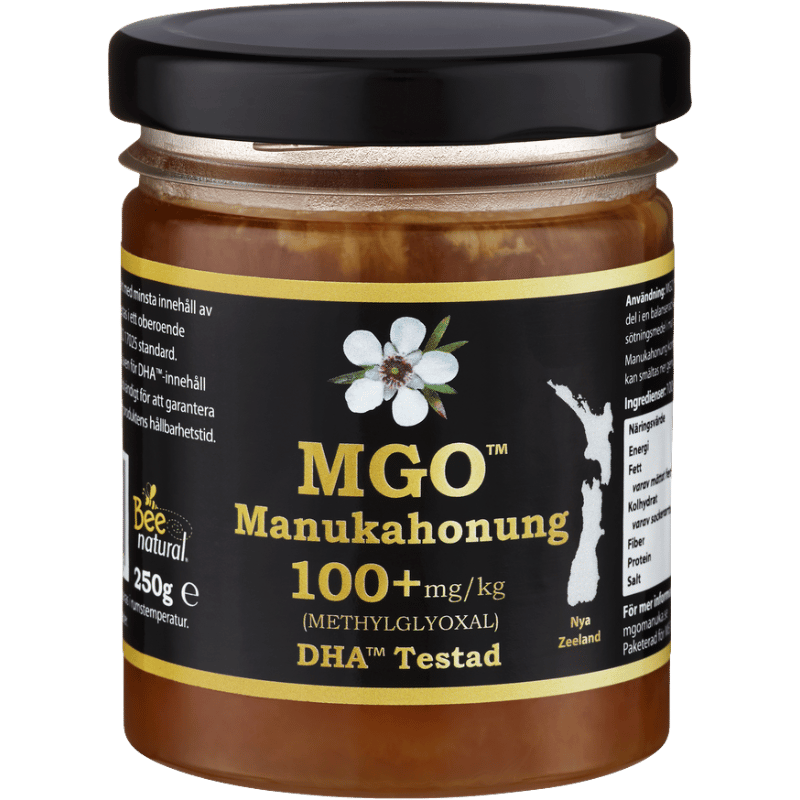 MGO Manuka honning 100+ fra New Zealand i glas med 250 g
