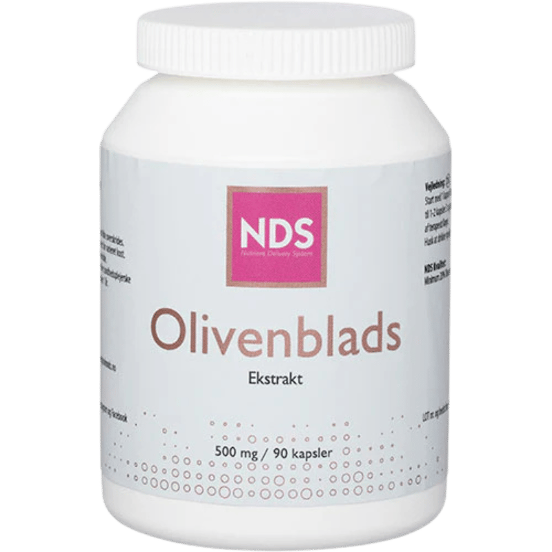 Pakning med NDS Olivenbladsekstrakt kosttilskud, 90 kapsler