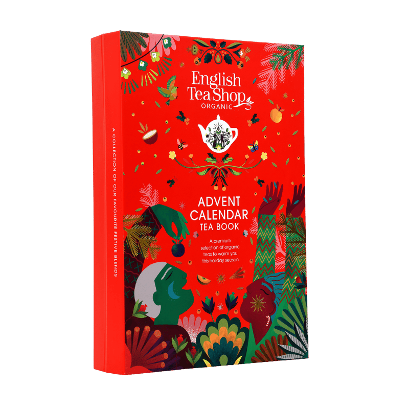 English Tea Shop julekalender med te i 25 breve og juletræ-motiv