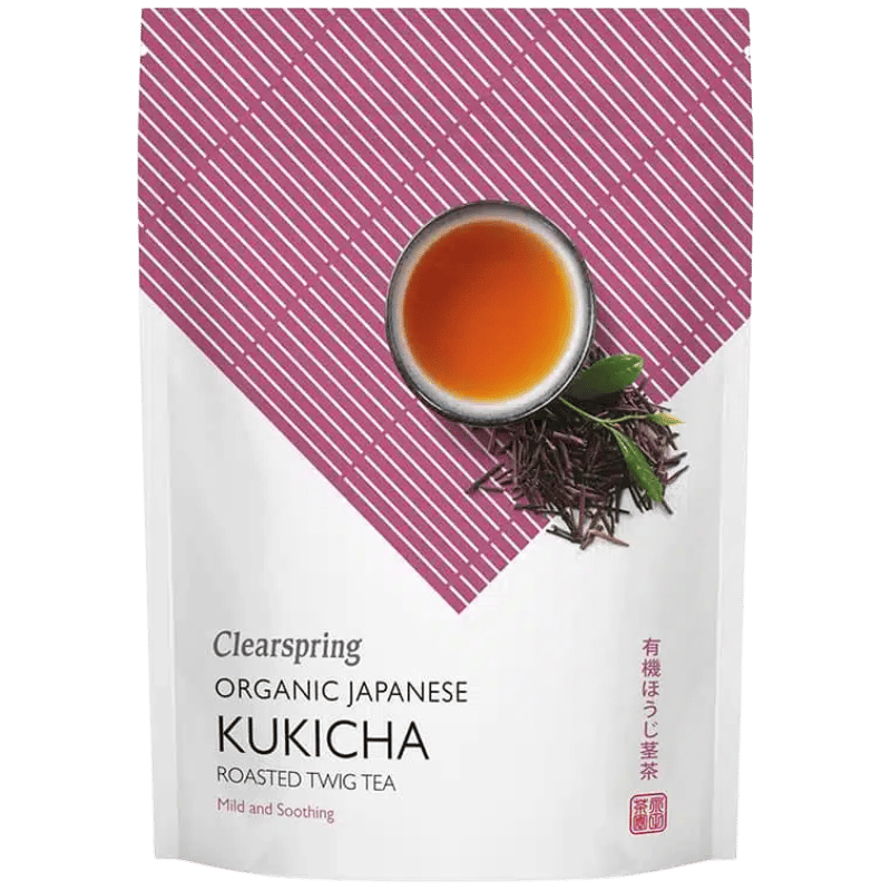Pakke med Clearspring Kukicha Twig økologisk løs te, 90 g
