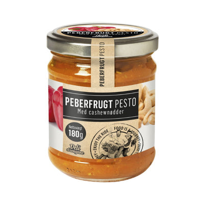 Se Peberfrugt Pesto 180g ✔ Kæmpe udvalg i  Deli Drengene - Køb online på udsalg og tilbud lige nu ✔ Hurtig levering: 1 - 2 Hverdage samt billig fragt - Varenummer: BAR-1383912 og barcode / Ean: 5710908161271 på lager - Udsalg på Delikatesser | Tapas | Pesto Spar op til 61% - Over 1312 kendte brands på udsalg