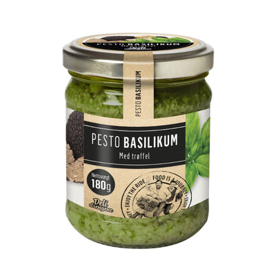 Se Pesto Med Trøffel 180g ✔ Kæmpe udvalg i  Deli Drengene - Køb online på udsalg og tilbud lige nu ✔ Hurtig levering: 1 - 2 Hverdage samt billig fragt - Varenummer: BAR-1383913 og barcode / Ean: 5710908161202 på lager - Udsalg på Delikatesser | Tapas | Pesto Spar op til 59% - Over 1312 kendte brands på udsalg