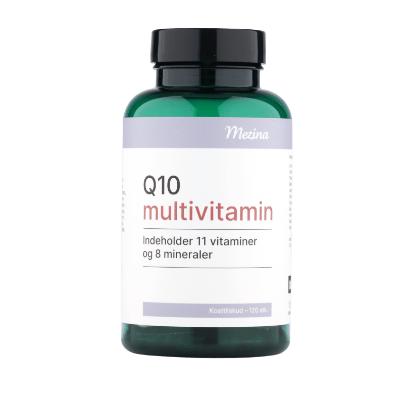 Pakke med Mezina Q10 + Multivitamin kosttilskud, 120 kapsler