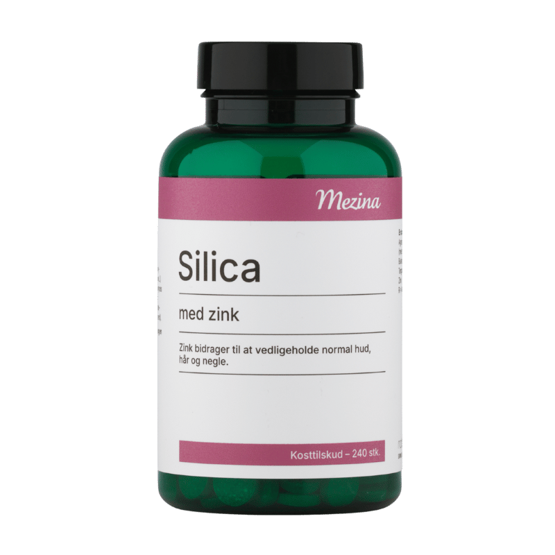 Mezina Silica + Zink kosttilskud i pakke med 240 tabletter
