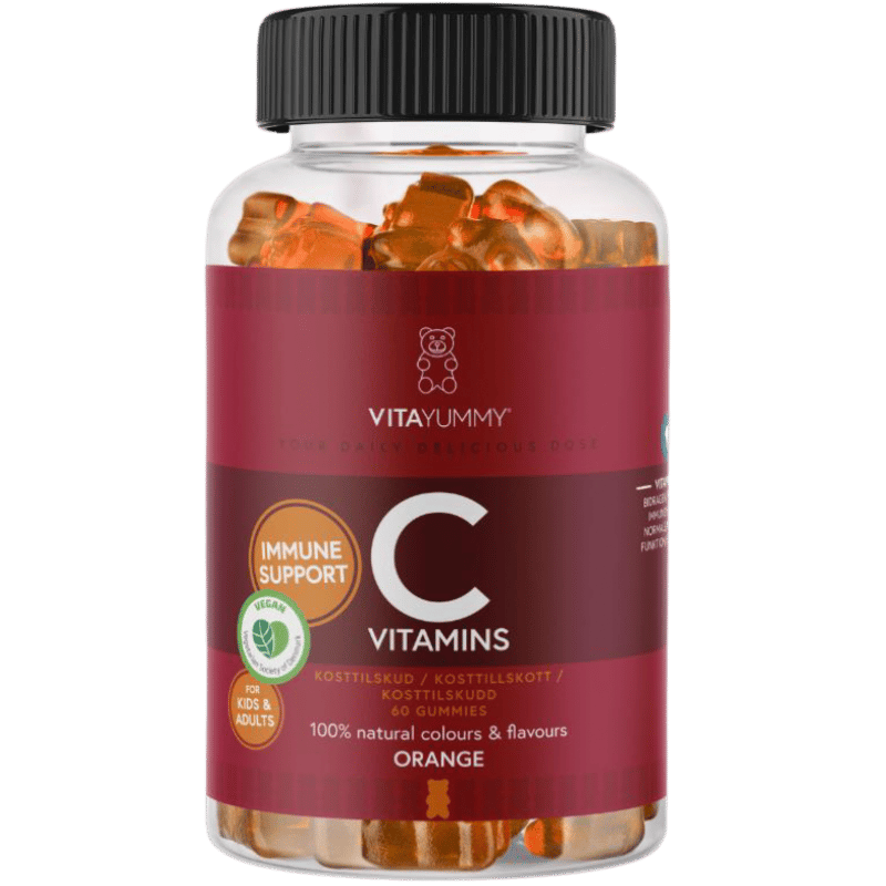VitaYummy Vitamin C gummies med appelsinsmag, pakke med 60 stk