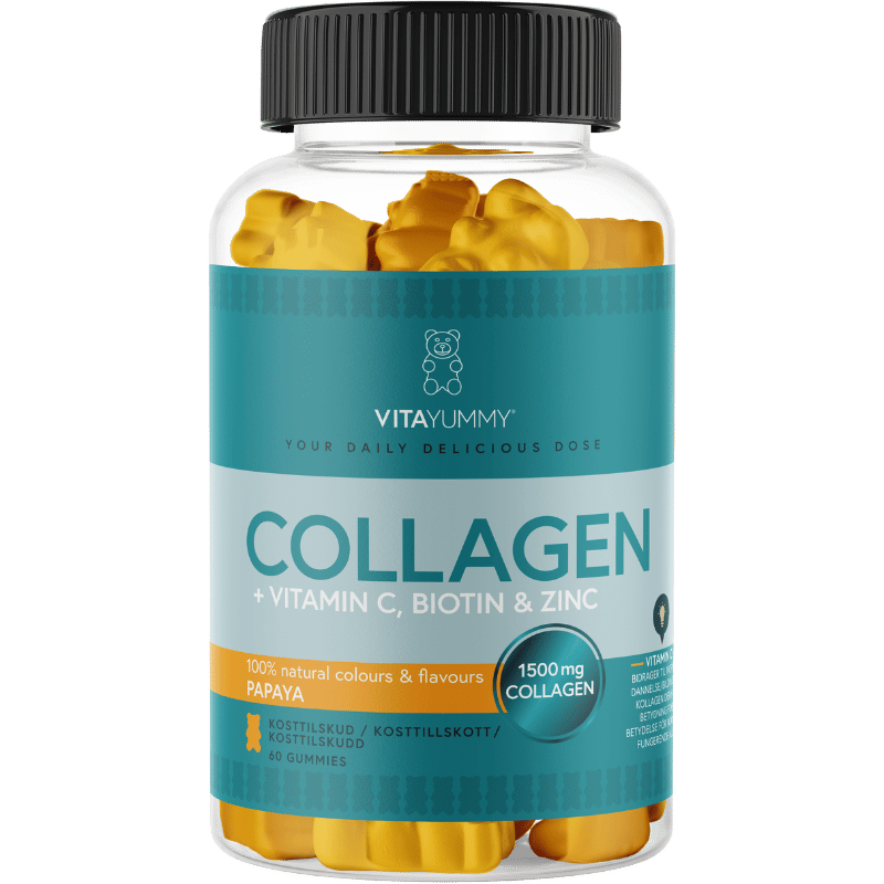 Pakning med VitaYummy Collagen Papaya, 60 stk