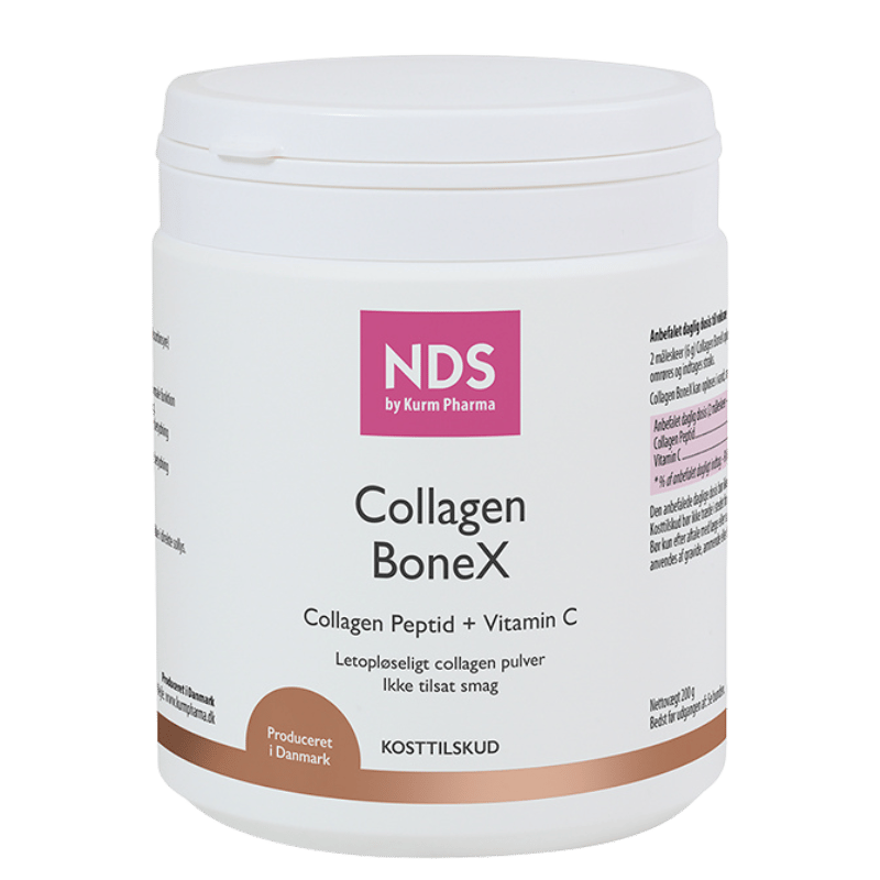 NDS Collagen BoneX, kosttilskud med kollagenpeptider og C-vitamin, 200 g
