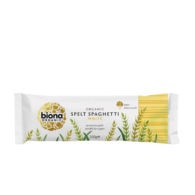 Pakke med Biona økologisk speltspaghetti, 500 g