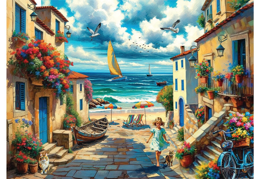 Anatolian puslespil Dreamy Village med 1000 brikker