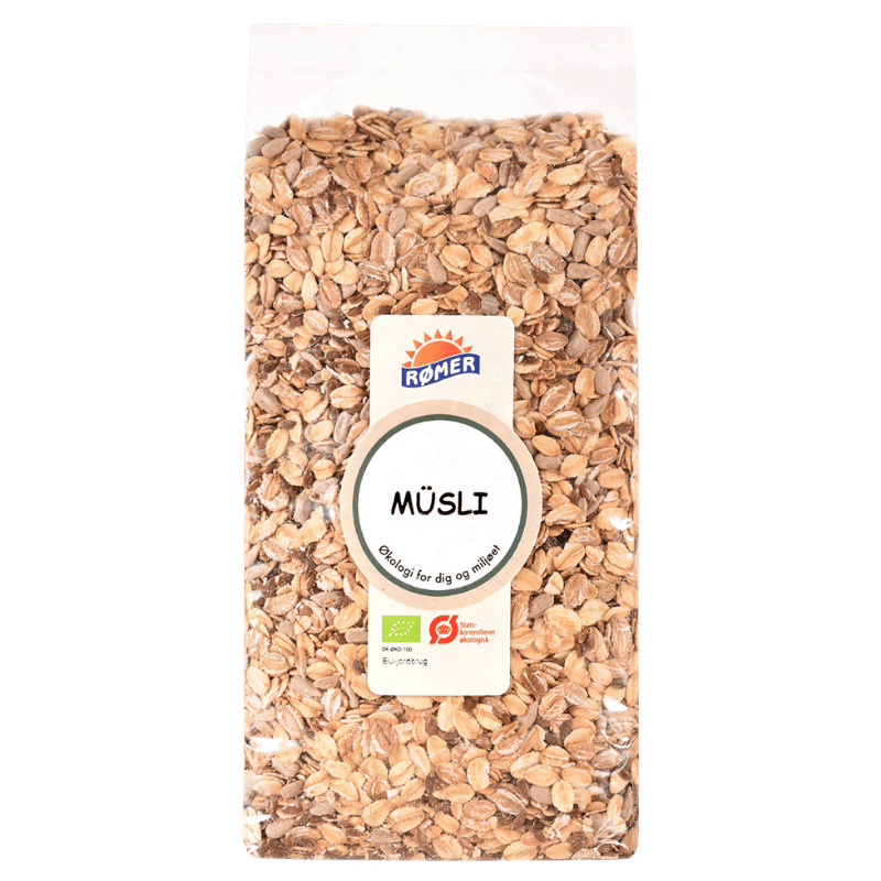 Pakke med Rømer økologisk mysli, 750 g