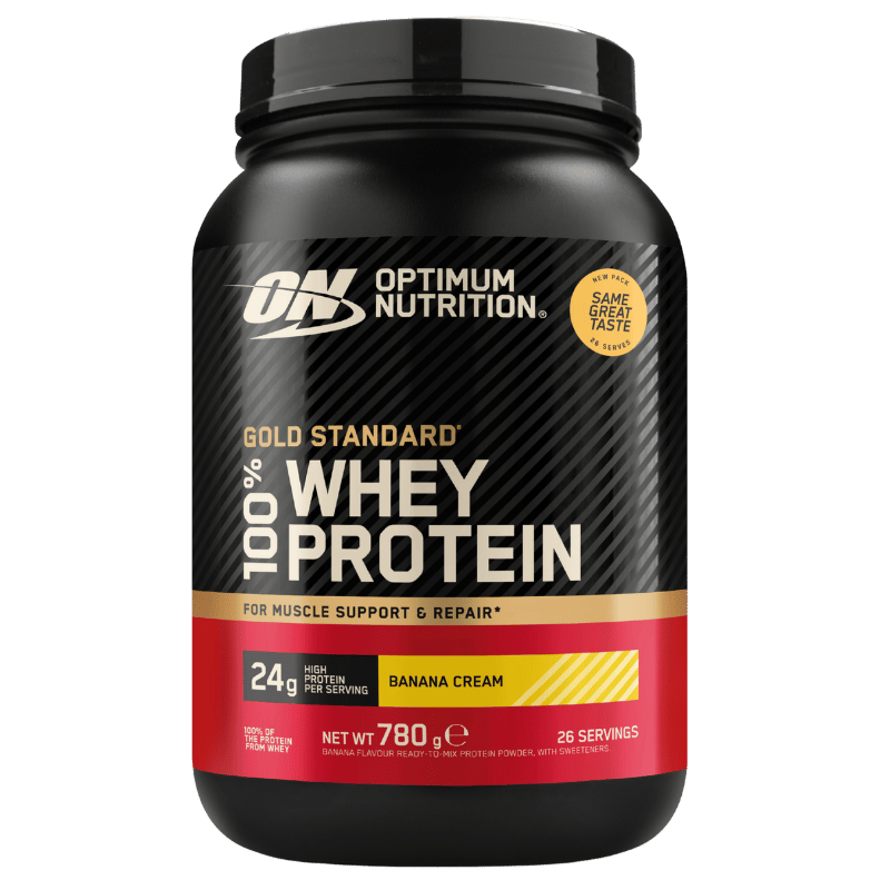 Optimum Nutrition Gold Standard 100% proteinpulver med bananasmag, 780 g