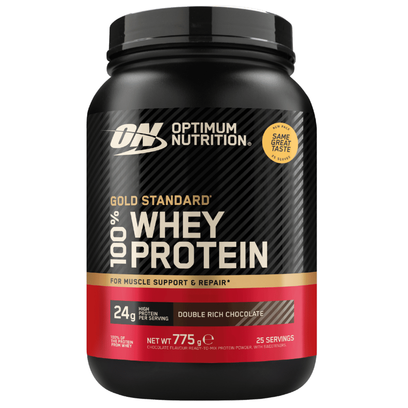 Optimum Nutrition Gold Standard 100% proteinpulver, Double Rich Chocolate, 775 g