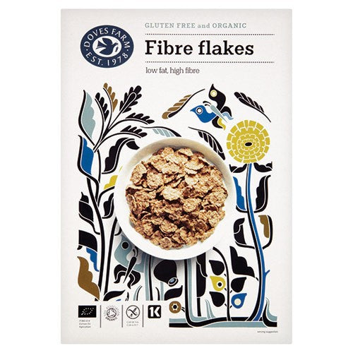 Pakke med Doves Farm økologiske glutenfri fibre flakes, 300 gram