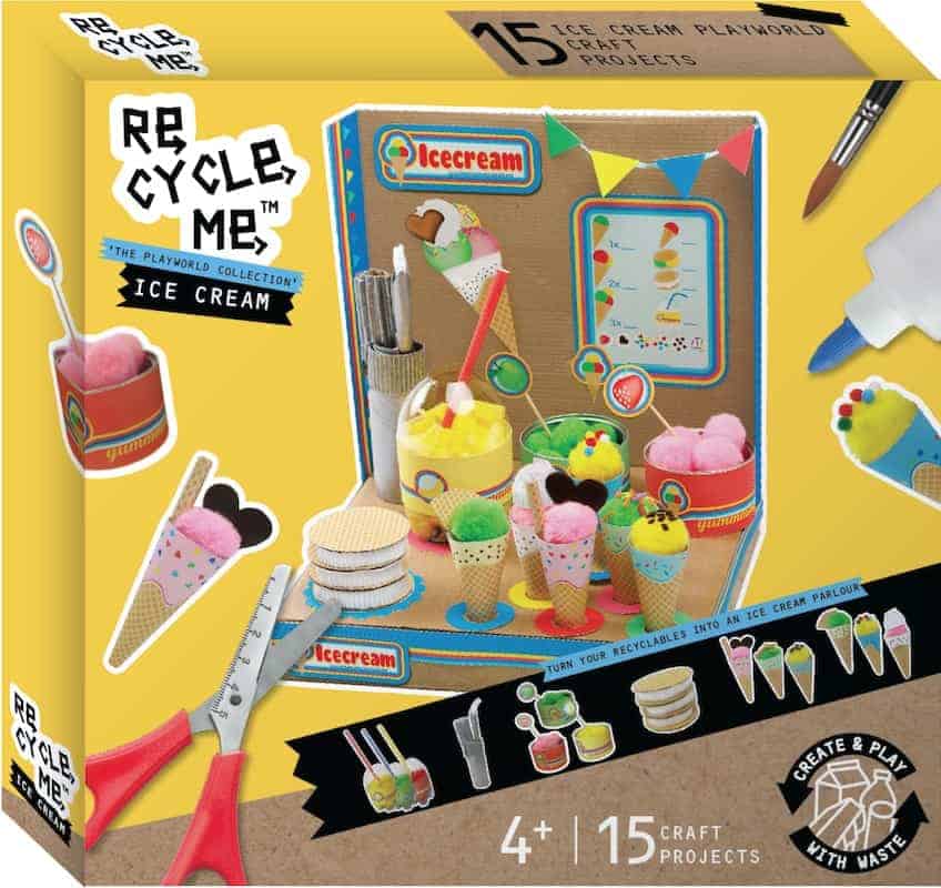 Re-Cycle-Me Playworld Ice Cream Shop æske til at bygge en isbod