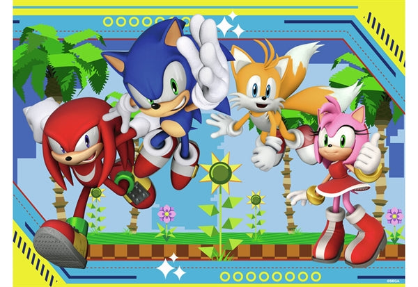 Ravensburger puslespil med Sonic the Hedgehog – Sonic Core, 100 brikker