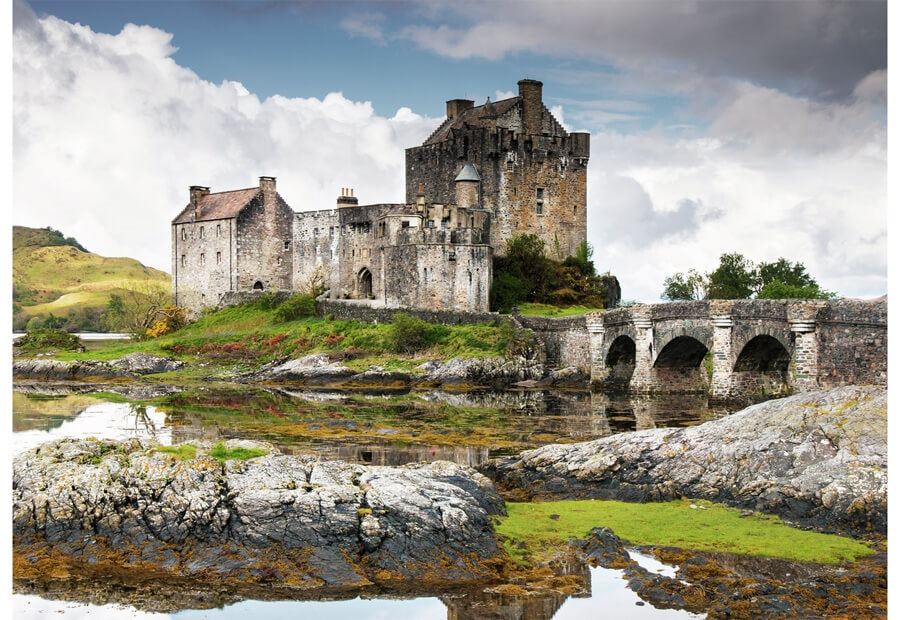 Ravensburger puslespil med Eilean Donan Castle, Scotland, 1000 brikker