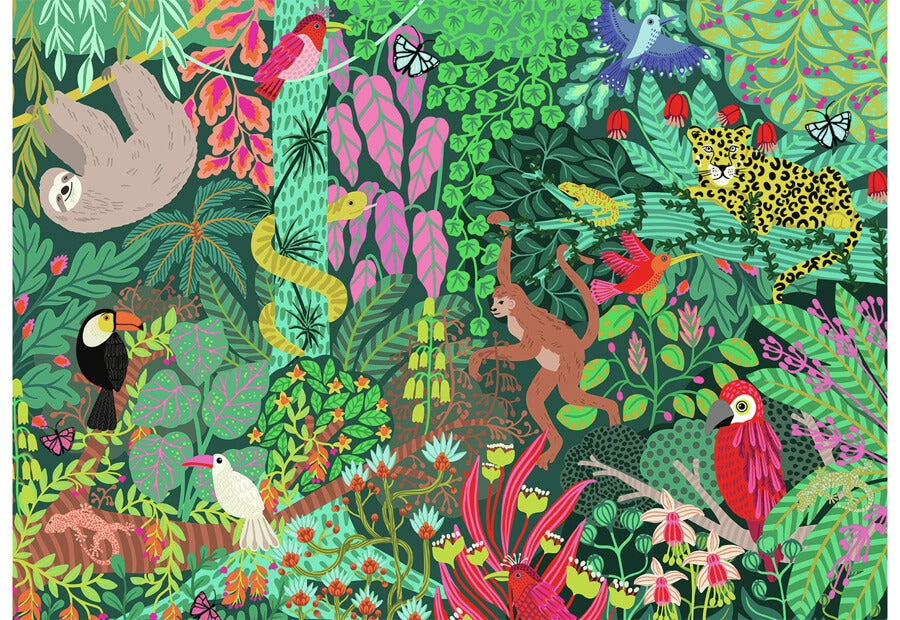 Ravensburger puslespil Magical Rain Forest med 1000 brikker