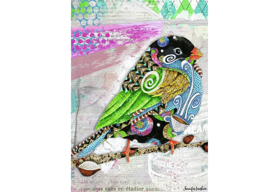 Ravensburger puslespil Swirly Bird med 1000 brikker