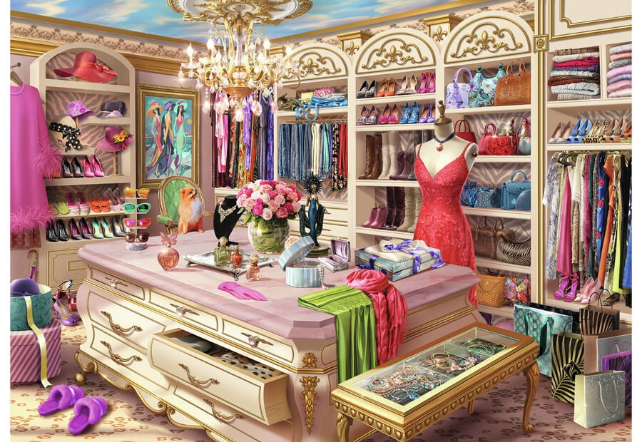 Ravensburger The Coveted Closet, puslespil med 1000 brikker