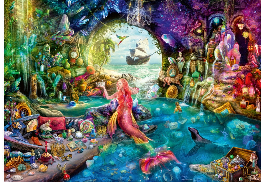 Ravensburger puslespil Mermaid's Treasure med 1000 brikker