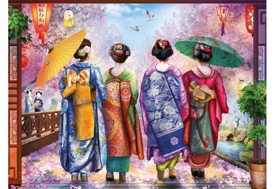 Ravensburger puslespil Blossom Walk med 500 brikker