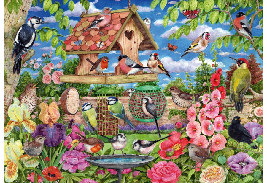 Ravensburger puslespil A Bird's Banquet med 1000 brikker