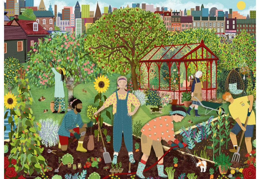 Ravensburger puslespil Community Allotment med 1000 brikker