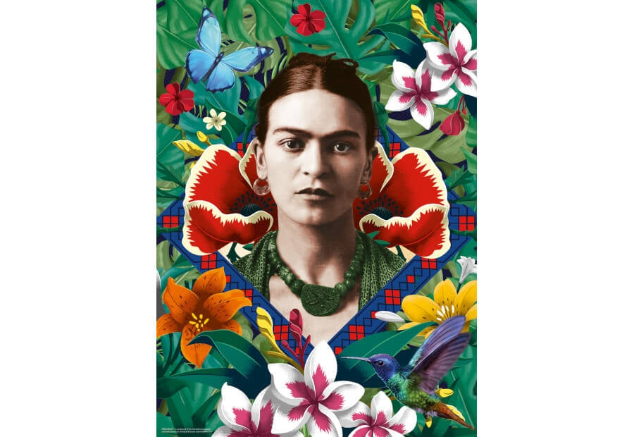 Ravensburger puslespil Frida Kahlo Blooming Fantasy, 500 brikker