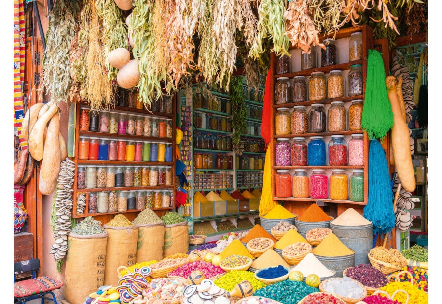 Ravensburger puslespil Colorful Spices, Morocco med 500 brikker