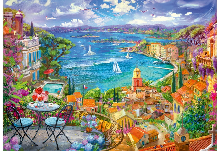 Ravensburger puslespil St. Tropez med 1000 brikker