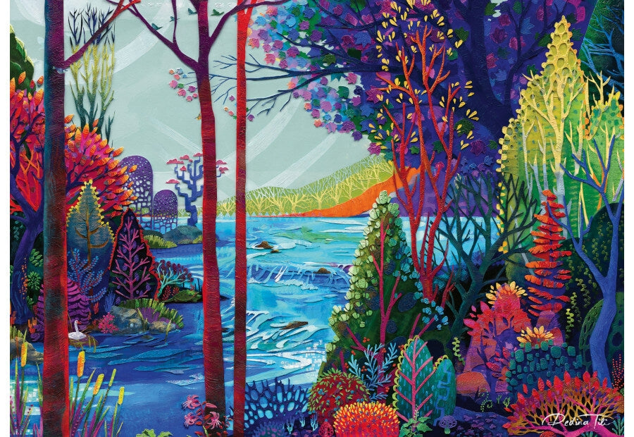 Ravensburger puslespil Indigo Forest med 1000 brikker