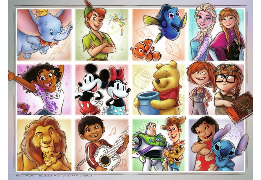 Ravensburger puslespil Disney Moments, 100 brikker til børn