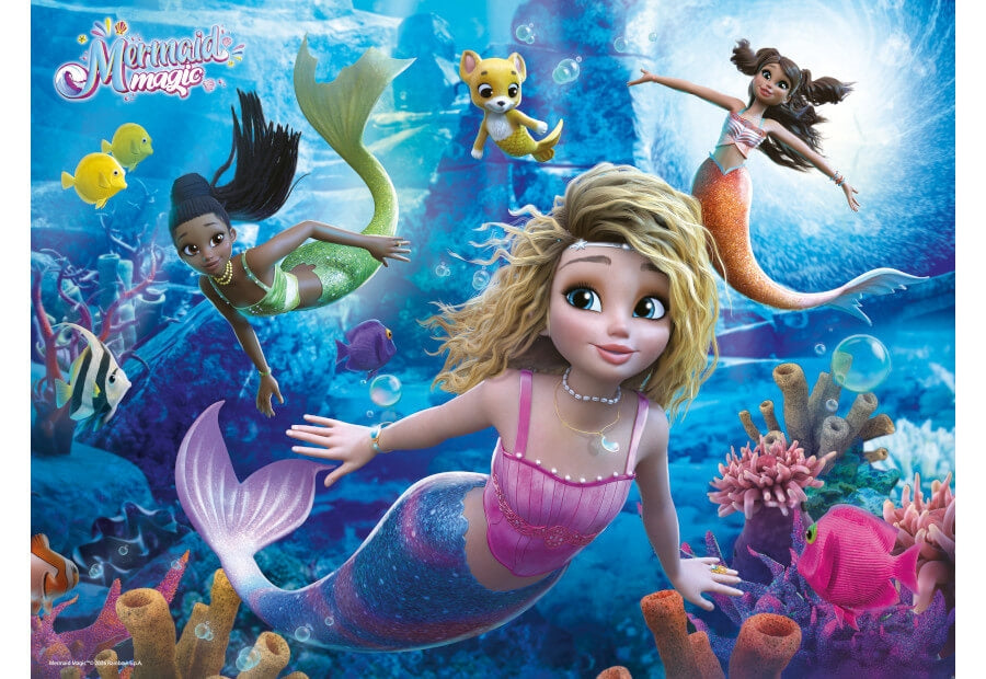 Ravensburger Mermaid Magic puslespil med 200 brikker