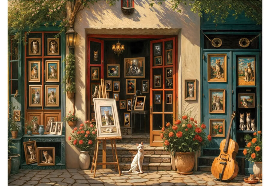 Anatolian puslespil Cat Gallery med 1000 brikker