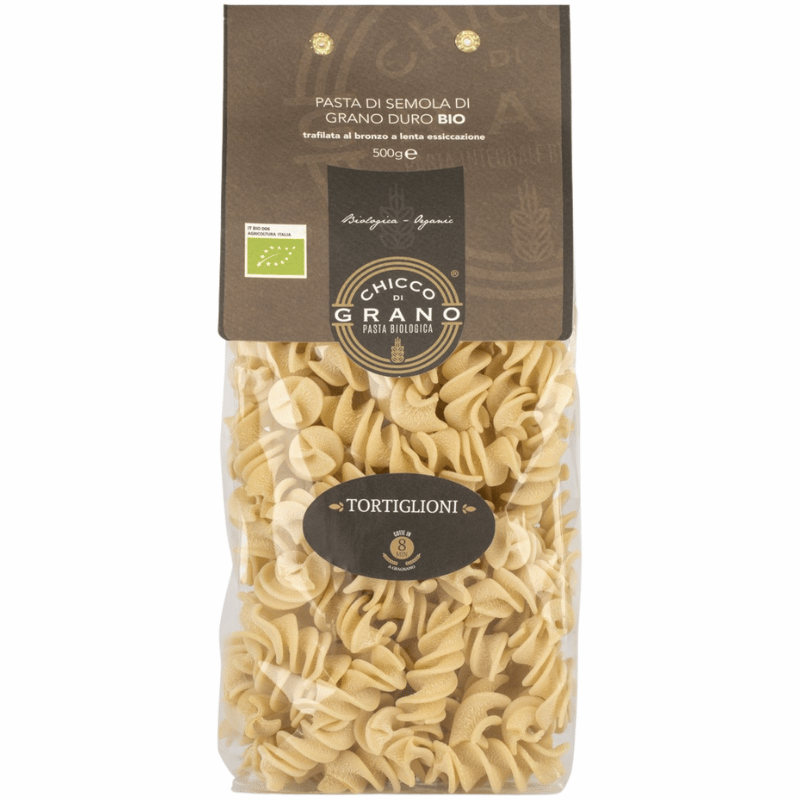 Pose Chicco di Grano Tortiglioni økologisk pasta, 500 g