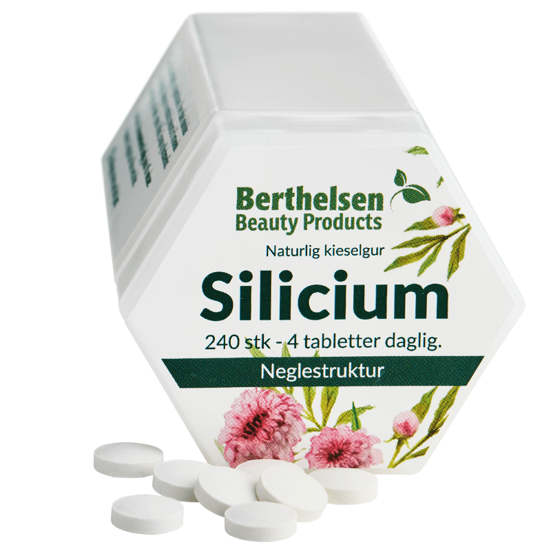 Berthelsen Silicium 20 mg kosttilskud, pakke med 240 tabletter