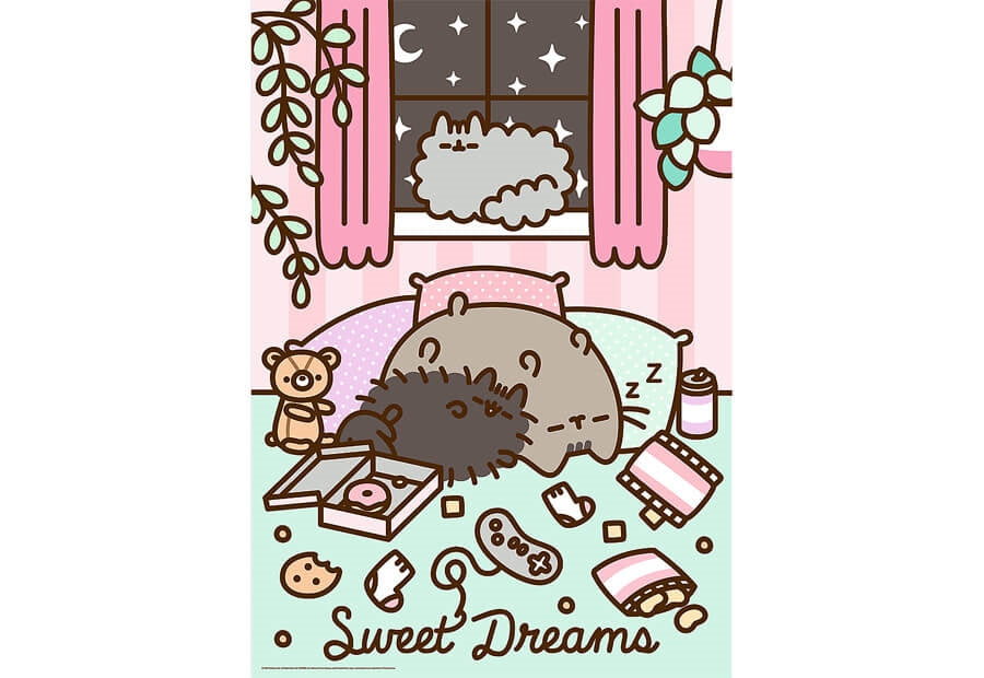 Æske til Trefl puslespil Pusheen med 1000 brikker