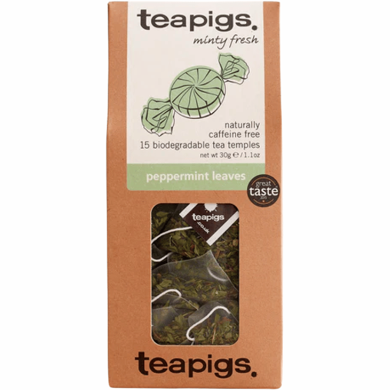 Teapigs Pebermynteblade te, pakke med 15 tebreve