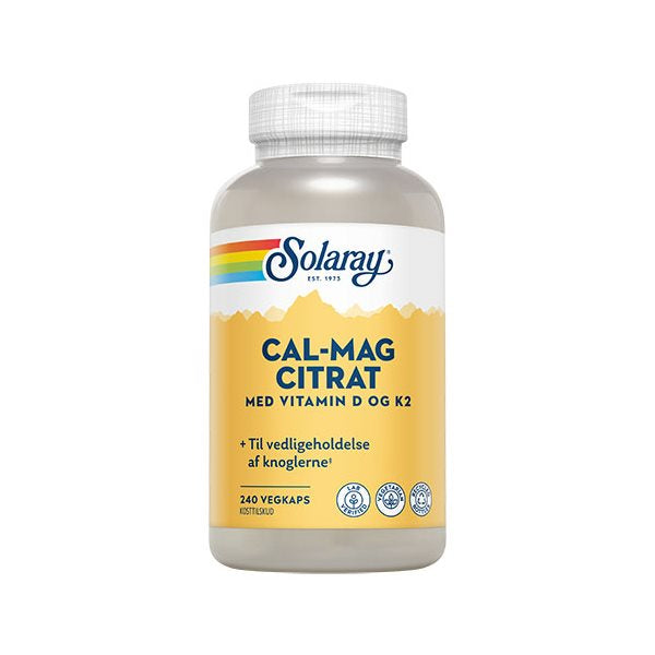 Se Solaray Cal-Mag Citrat m. D- og K2-vitamin 240 kaps ✔ Kæmpe udvalg i Solaray - Køb online på udsalg og tilbud lige nu ✔ Billig fragt • Hurtig levering - Varenummer: Helsegrossisten-7288 og 76280867312 på lager - Udsalg på Sundhed > Solaray > C-vitamin Store besparelser – op til 71% - Store besparelser på over 2.281 mærker